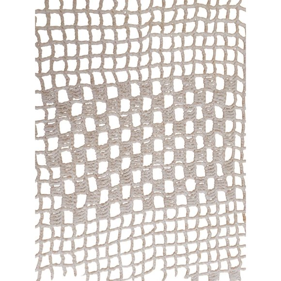 Vintage Grandma's Hand Crochet 14" Square Doily Handmade White Table Topper - Picture 5 of 7